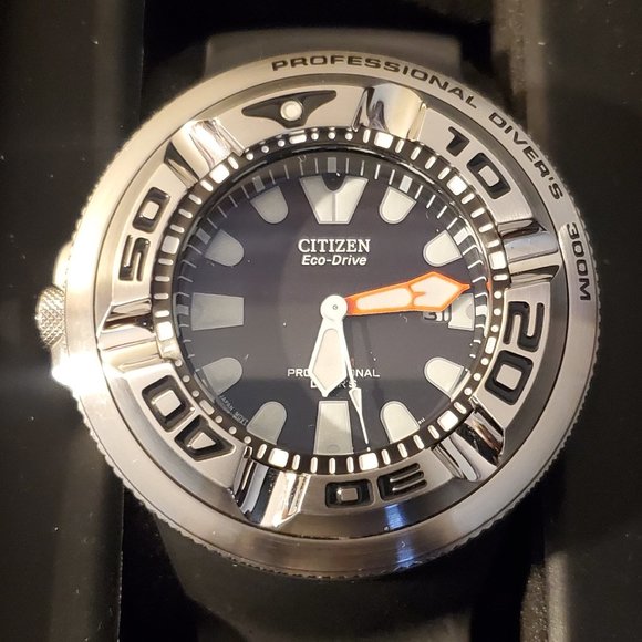 Citizen Eco-Drive Men's Promaster Diver Calendar Black 48mm Watch BJ8050-08E